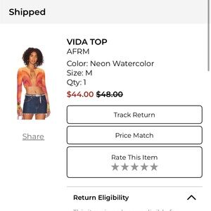 AFRM Vida Crop Top - Vibrant Multicolor